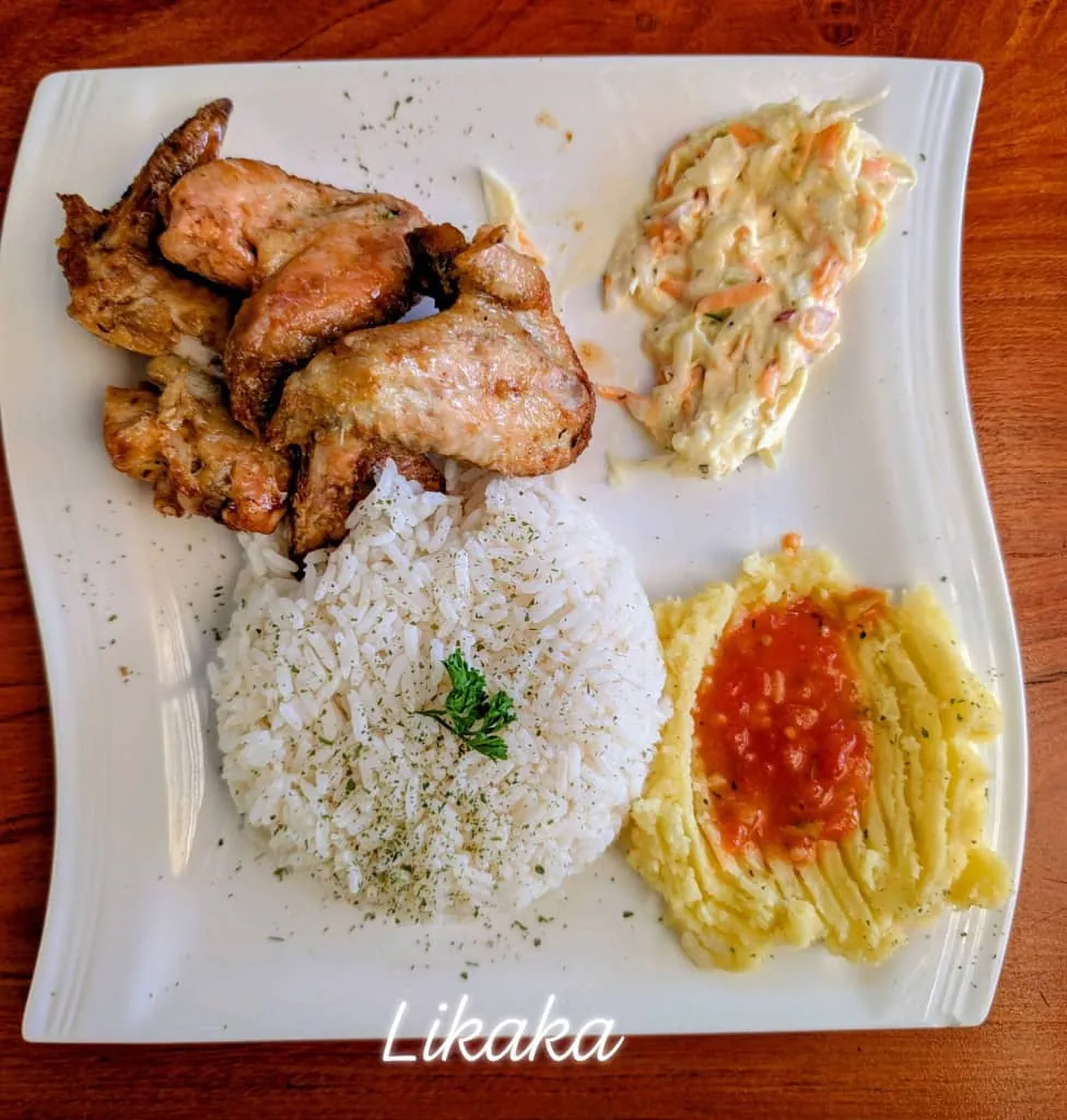 Chicken and rice at Likaka