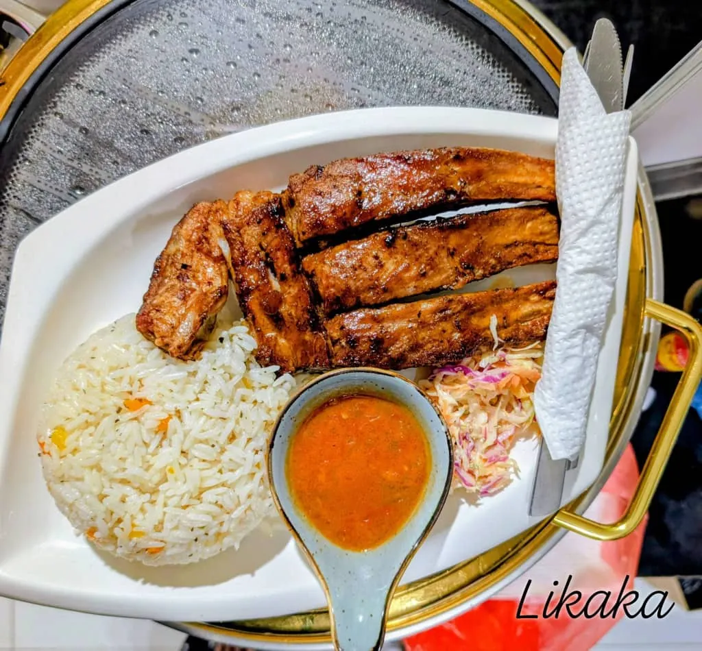 Pork with rice at Likaka